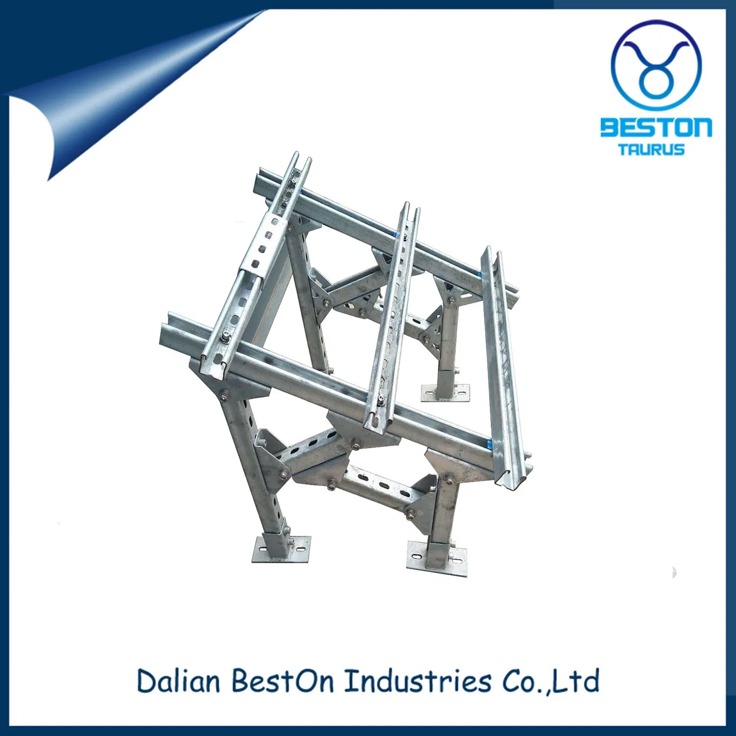 Strut Channel Perforate Type or Solid Type HDG or Pre-Galvanized Customized C Channel Strut Chanel Seismic Bracket Stainless Steel 304/316 Unistrut