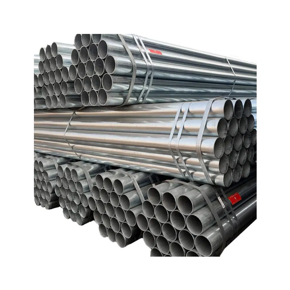 Gi Welded Zinc Coated Round ERW Thread Grooved Galvanized Steel Pipe