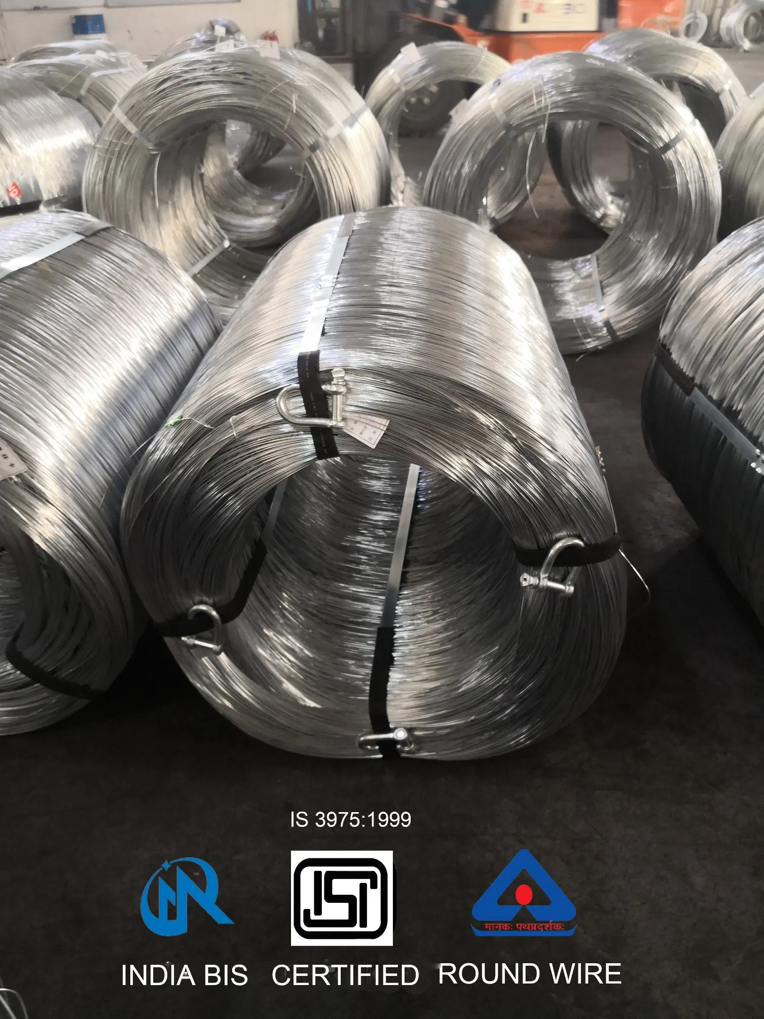 India Bis Certified Galvanized Steel Wire/Iron Wire/Binding Wire 1.25mm 2.90mm
