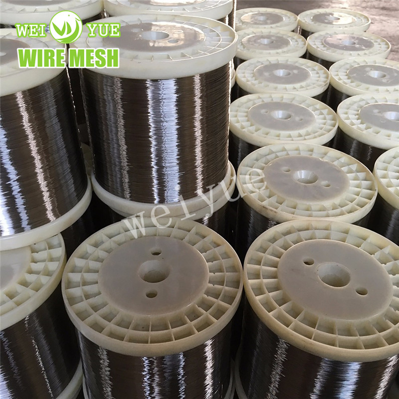 Supply Pakistan 0.035mm Spun Yarn 304/316/316L Stainless Steel Wire Textile Mills Safety Protection Stainless Steel Wire