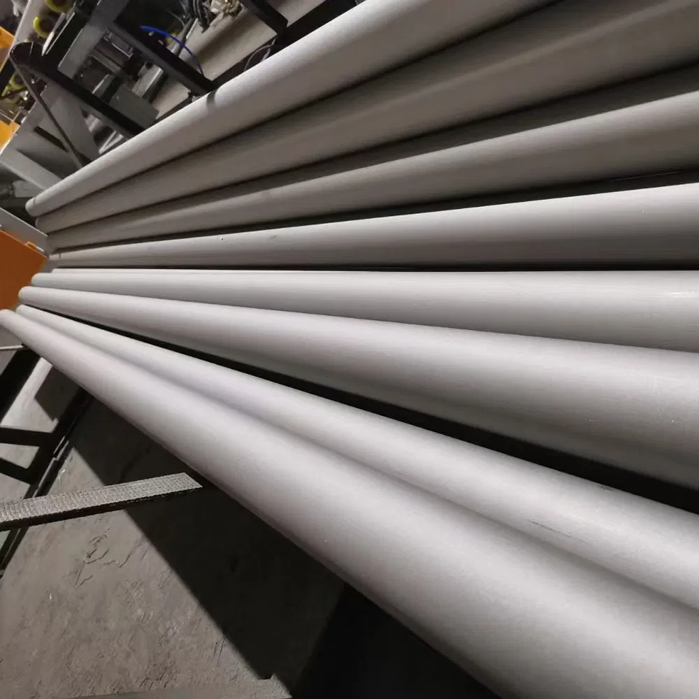 Durable Thickness Customizable ASTM JIS 316 2205 Stainless Steel Exhaust Pipe for Chemicals