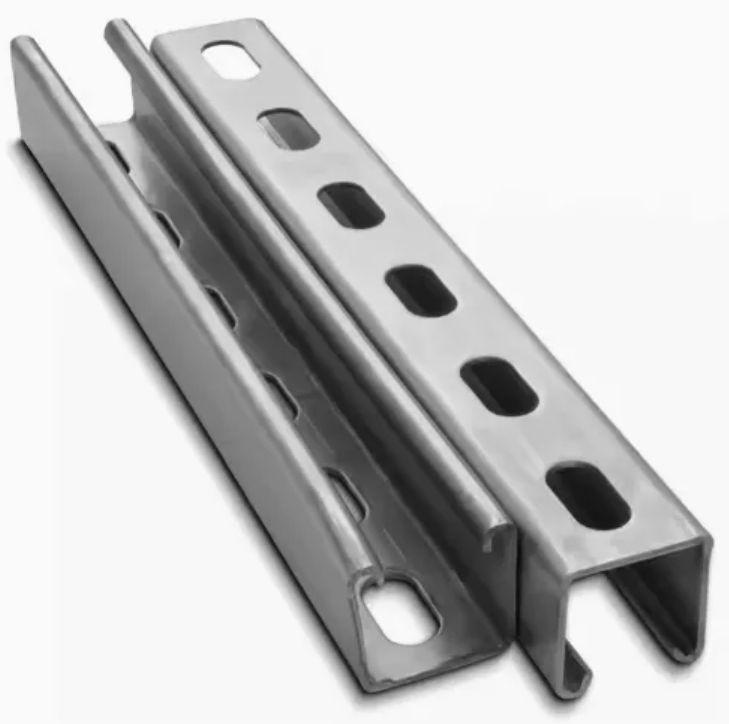 Struct Channel Size 1-5/8"X13/16" (41X21mm) Inch Carbon Steel Material Coated Finish Struct Channel Accessory for Construction Material