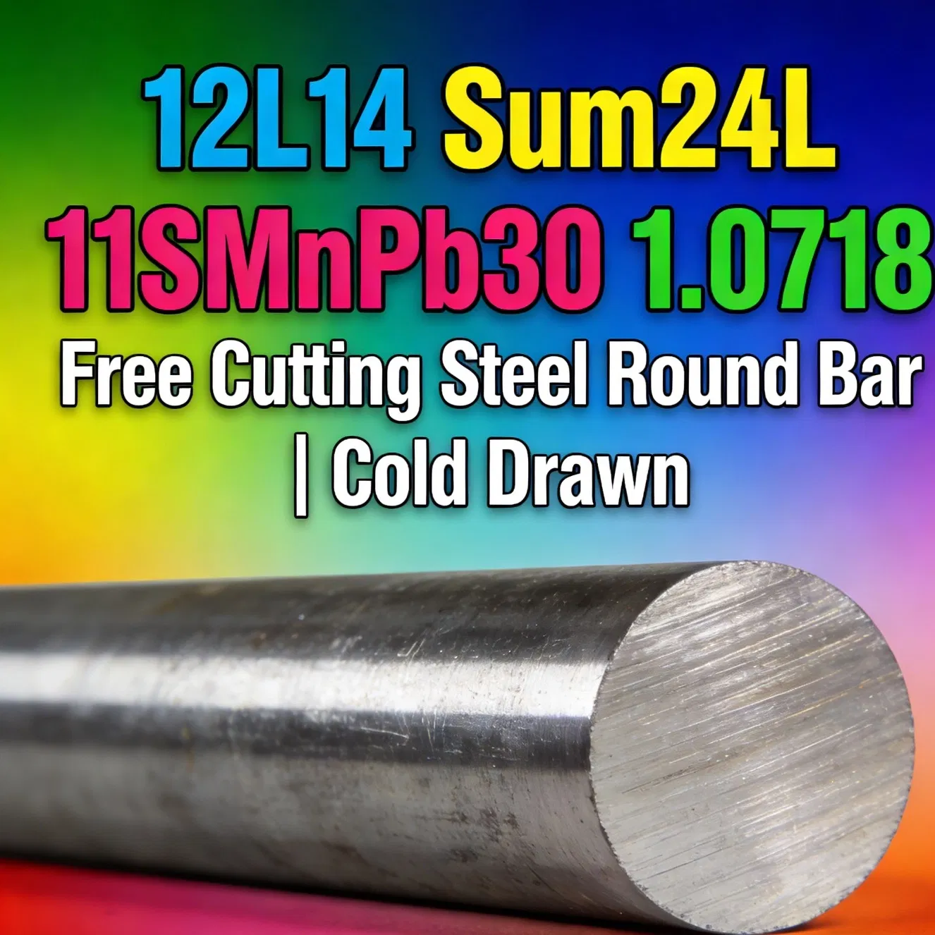 12L14 Sum24L 11smnpb30 1.0718 Free Cutting Steel Round Bar Cold Drawn