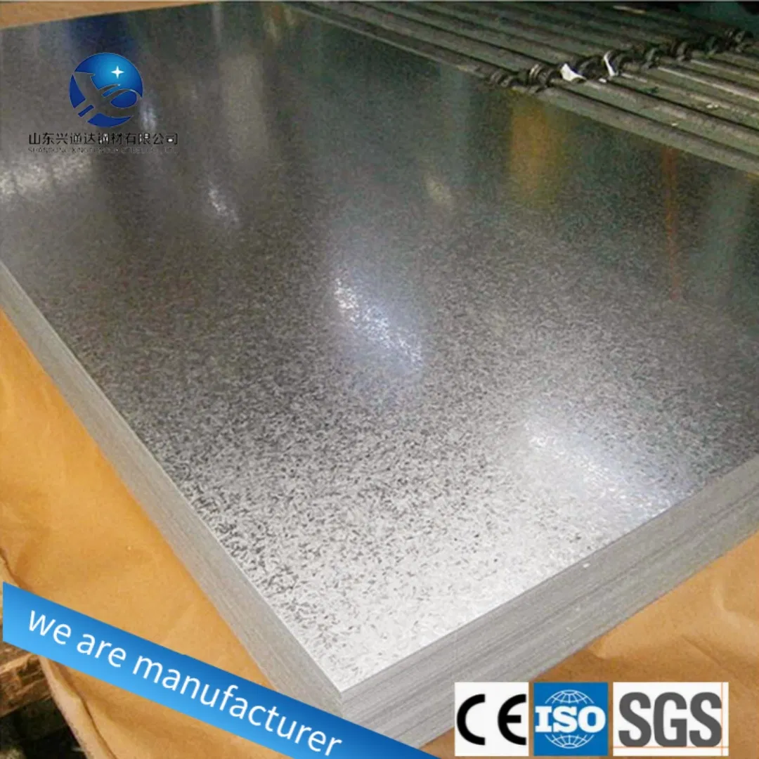 Galvanized Steel Plate 5mm Dx51d Z275 Galvanized Steel Sheet for Decoration