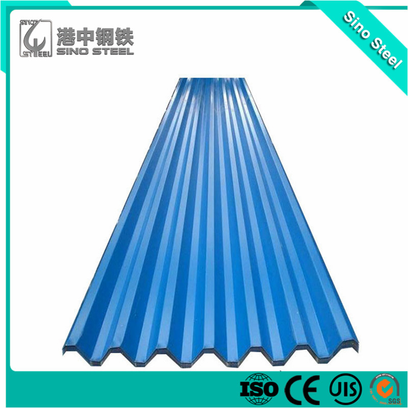 Prepainted Gi Steel Roof Tile T or Wave Shape Color Coated Galvanized PPGI Roofing Metal Sheet