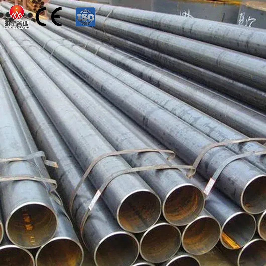 Oil and Gas Pipeline Pipe Factory Supply 5L ASTM A106 A53 Grade B Sch40 Hot Rolled/Cold Rolled Carbon/Mild Steel Ms Iron Black Welded Seamless Tube