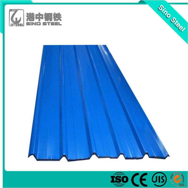 Prepainted Gi Steel Roof Tile T or Wave Shape Color Coated Galvanized PPGI Roofing Metal Sheet