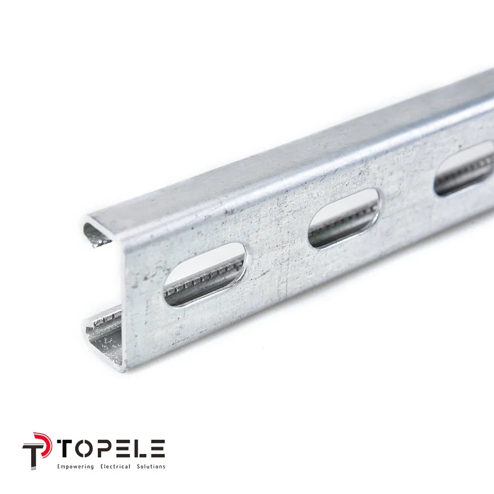 Unistruct C and U Slotted Galvanized Shaped Steel Profile Strut Channel