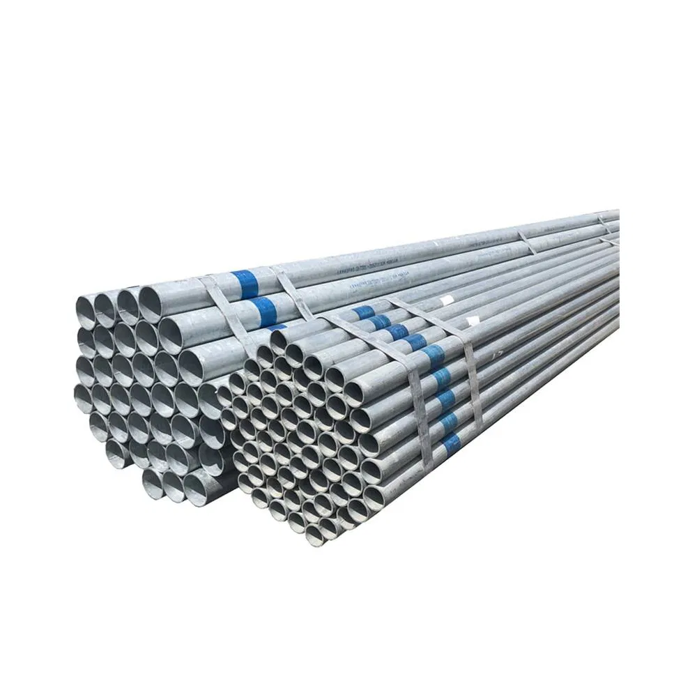 Gi Welded Zinc Coated Round ERW Thread Grooved Galvanized Steel Pipe