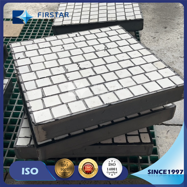 Abrasion Resistant Alumina Ceramic Rubber Backed Steel Wear Liner for Mineral Protective