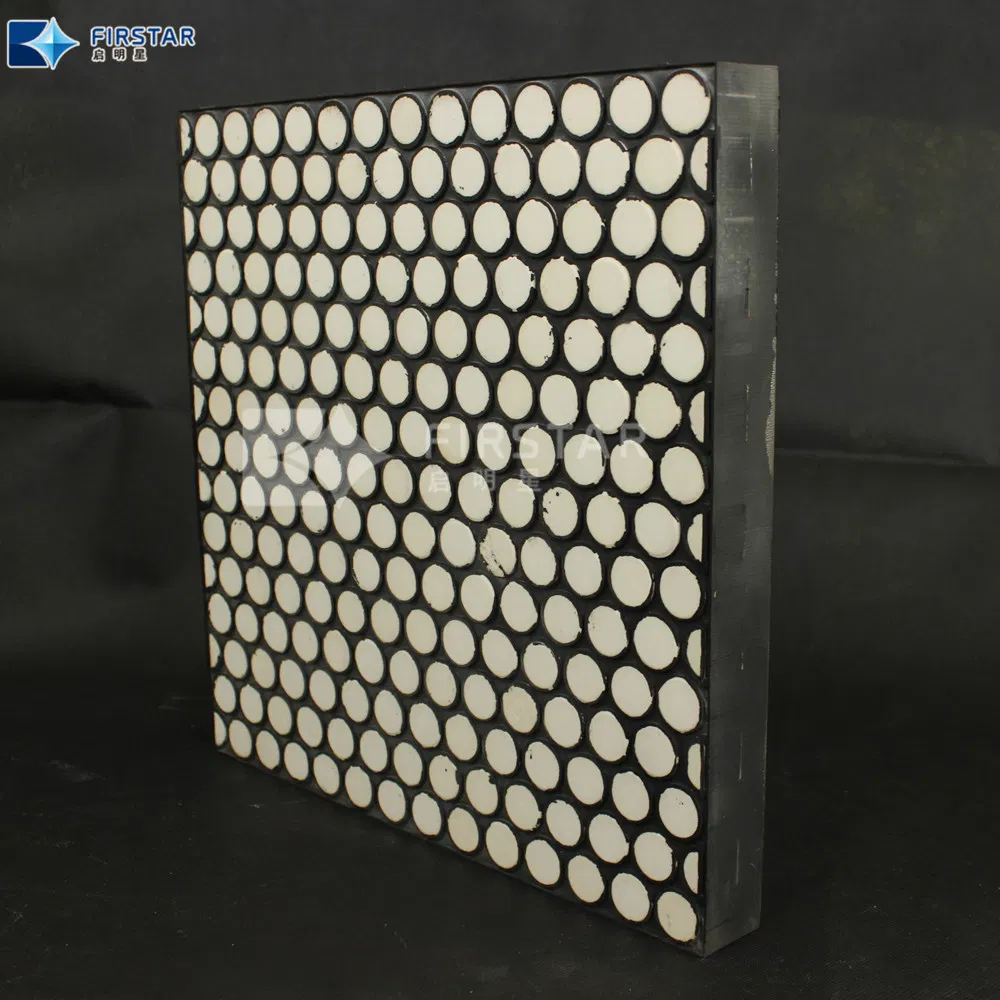 China Factory Ceramic Cylinder Embeded Rubber Composite Liner