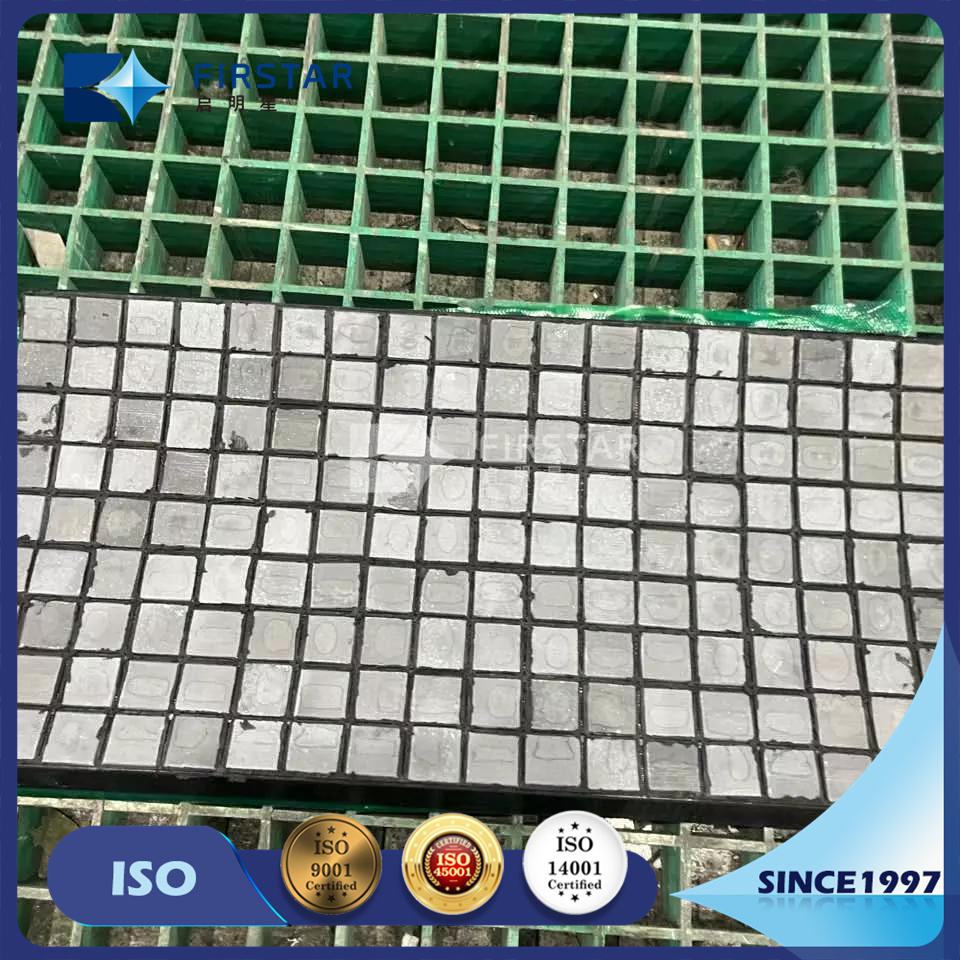 Customized Silicon Carbide Mining Bricks with Durable Rubber Liner