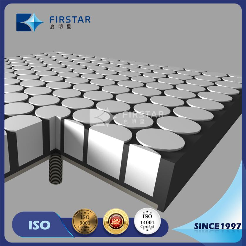 Wear-Resistant Rubber Composite Ceramic Lining Plate with Steel Backing Plate for Chute