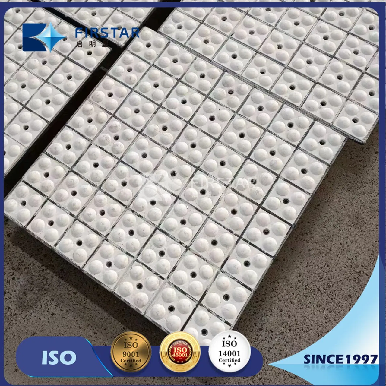 China Manufacturer Steel Backed Welabled Ceramic Wear Liner for Mining Industry