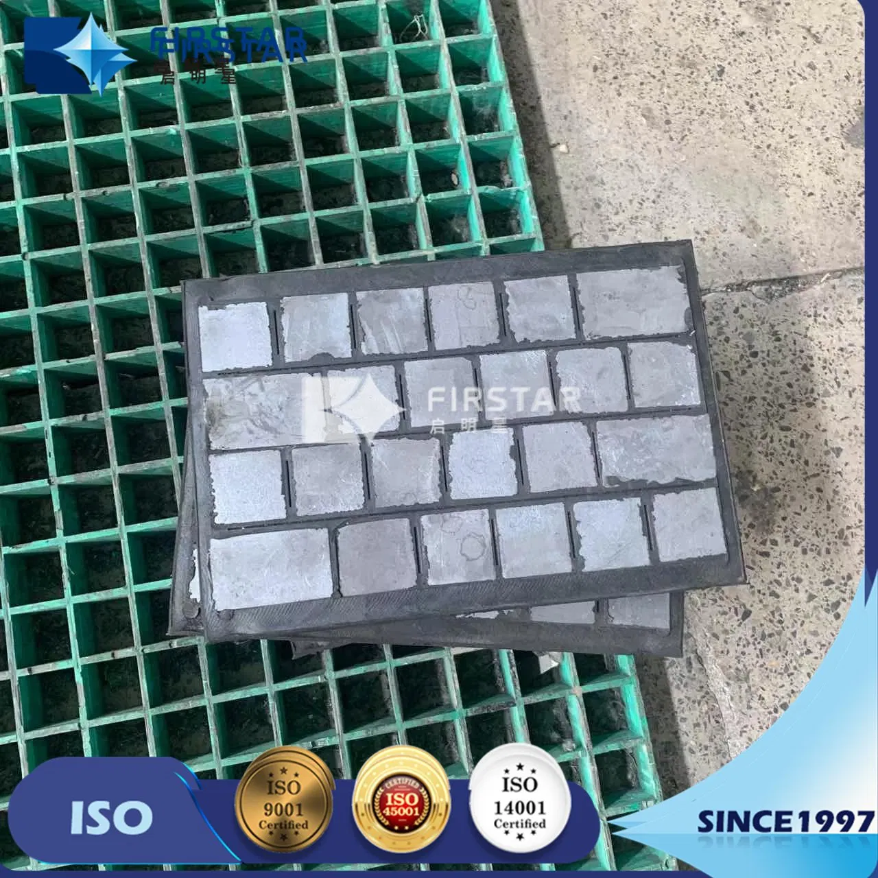 Supply Steel &amp; Rubber Backed Silicon Carbide Wear Composite Plate for Impact and Wear Resistant