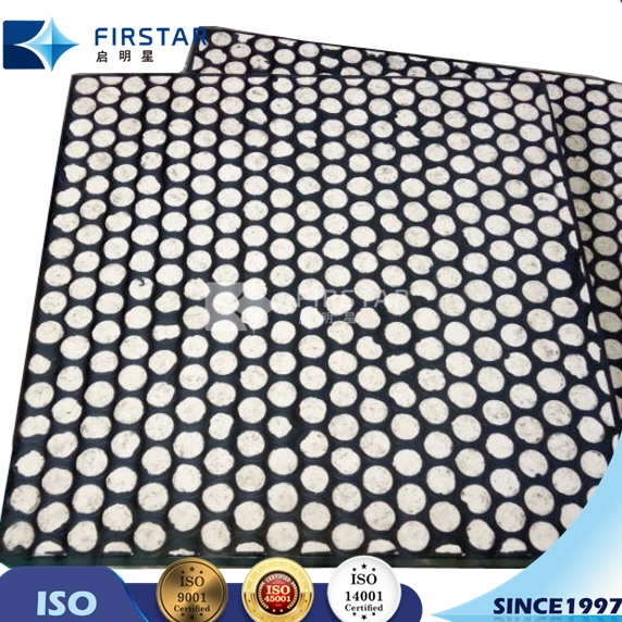 Manufacturer of Rubber Backed Ceramic Wear Liner Made by Alumina Cylinder Ceramic for Chute Wear and Impact Lining