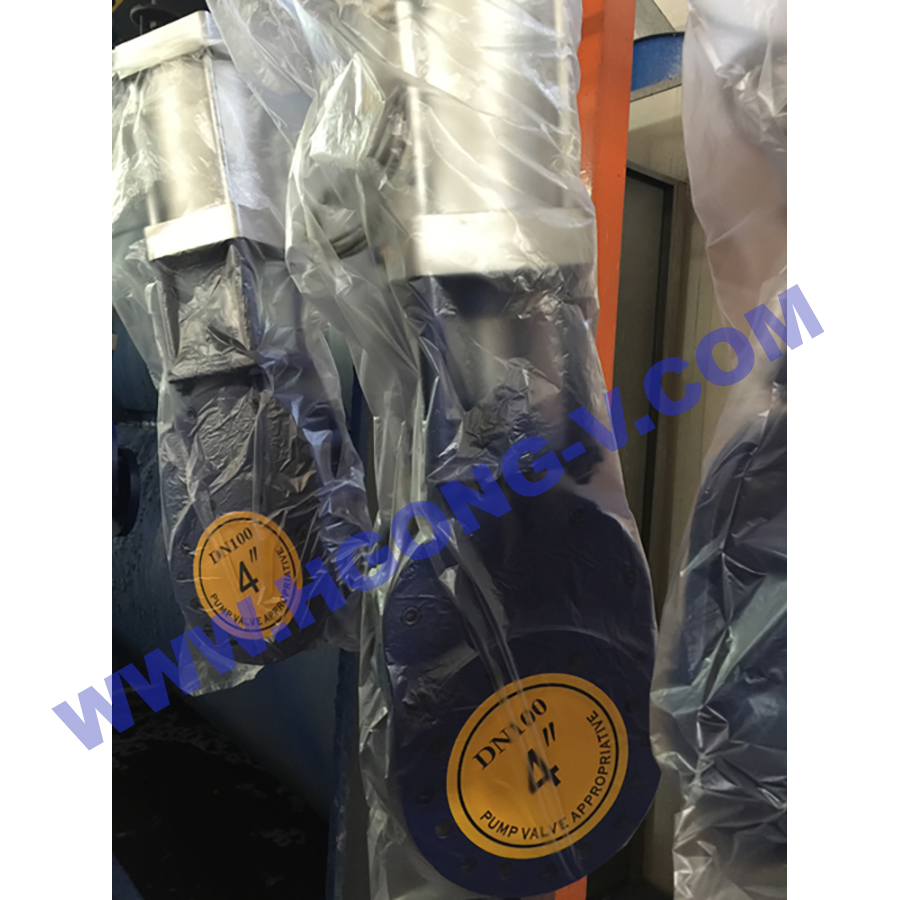 DIN Slurry Double Disc Cast Steel Lined Chemical Resistant 2500 Lb Ss 304 Pneumatic Ceramic Gate Valve