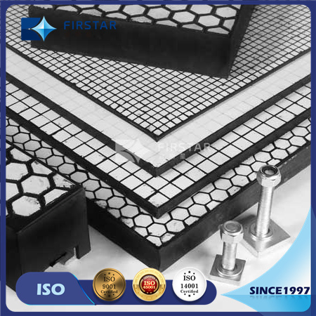 High Quality Wear Resistant Liner Steel Ceramic Rubber Composite Wear Plate Size Customizable