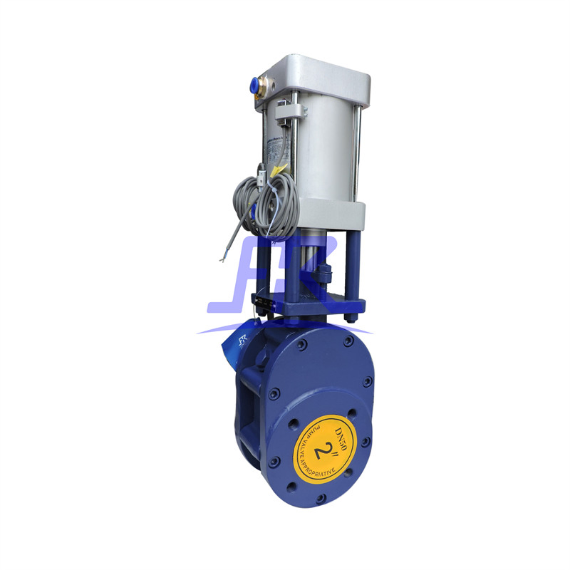 Stainless Steel/Wcb Pneumatic Flangeless Wafer Ceramic Lined Dual-Plate Balance Discharge Gate Valve