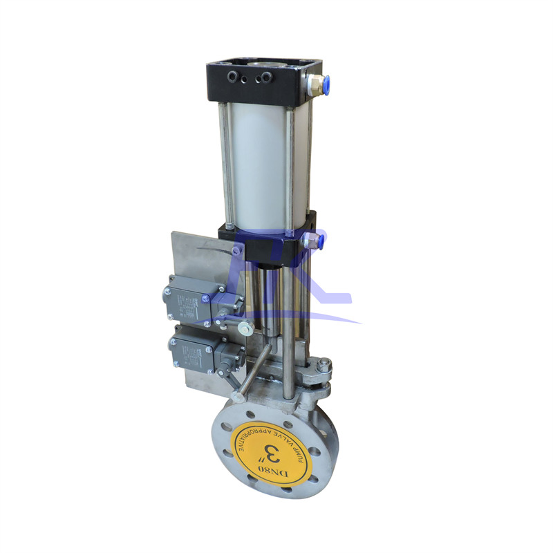 Pneumatic Stainless Steel Ceramic Lined Knife Gate Valve
