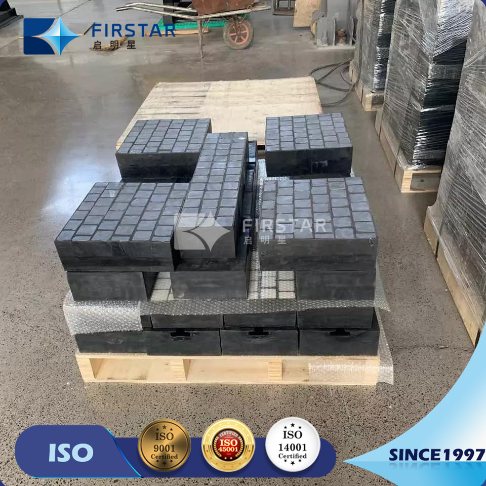 High Abrasion Absorbtion Silicon Carbide Ceramic and Rubber Composite Wear Liners Backed with Steel Plate