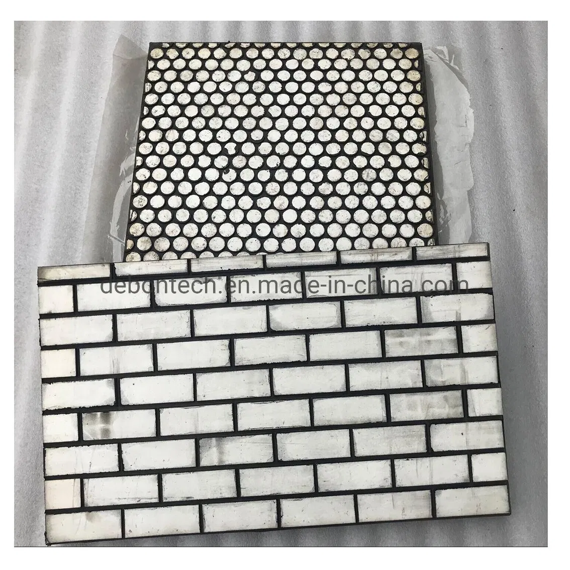 500mm 99% Ai2o3 Ceramic Tiles Mosaic Tile Rubber Backed Plane