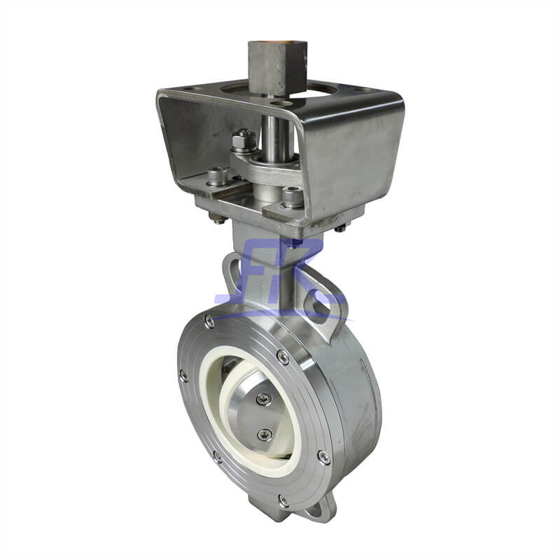 Industrial Valve Stainless Steel Frd672tc Pneumatic Wafer Type Ceramic Lined Butterfly Valve