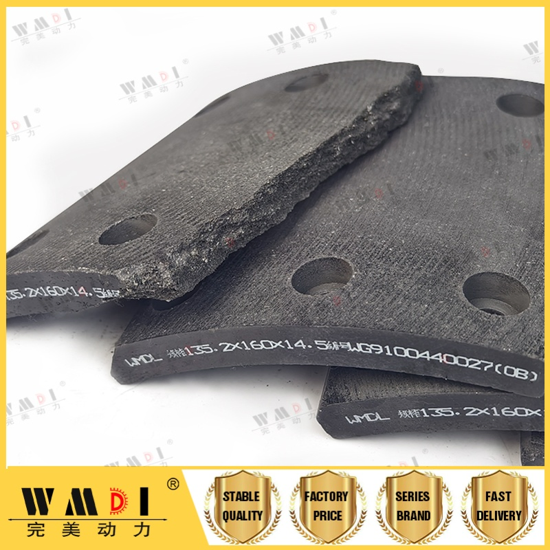 Wg9100440027 Sinotruk HOWO/Shacman/Foton Factory Direct Sale Truck Engine Parts High Quality Truck Spare Parts 135.2*160*14.5mm Brake Lining