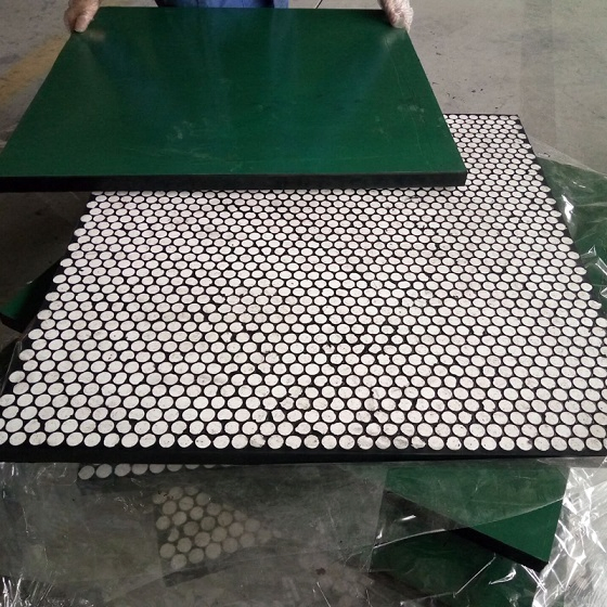 Ceramic Wear Protection Liners Composite Rubber Ceramic Wear Plate
