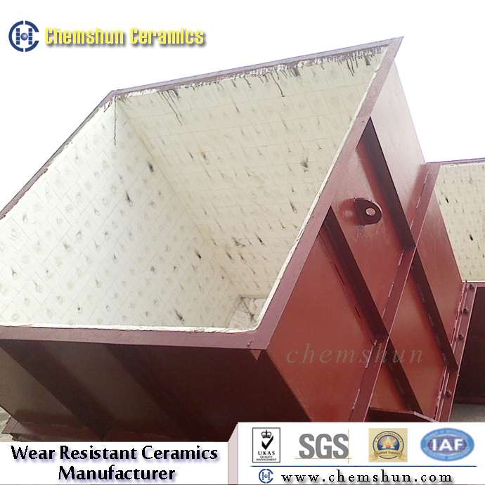 Ceramic Chute Liner with High Quality Alumina Ceramic Properties