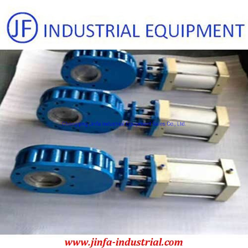 DN80 Pneumatic Ceramic Lined Twin Disc Gate Valve