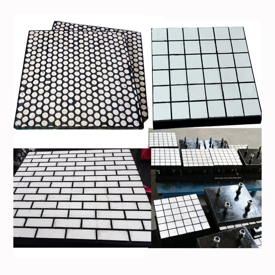 Ceramic Wear Protection Liners Composite Rubber Ceramic Wear Plate