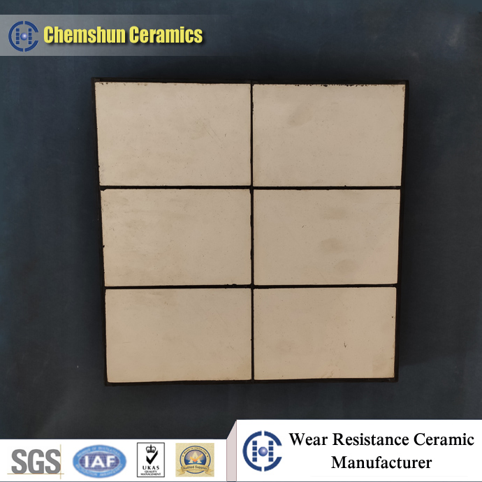 Ceramic Rubber Composite Lining Plate From Alumina Oxide Tile Supplier