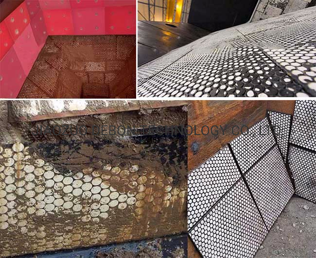 Wear Resistant Liner Composite Rubber Ceramic Wear Plate