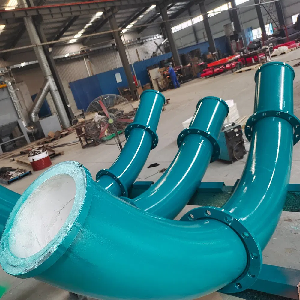 Long Life Ceramic Lined Carbon Steel Seamless Elbow Bend Pipe for Abrasive Mining Applications