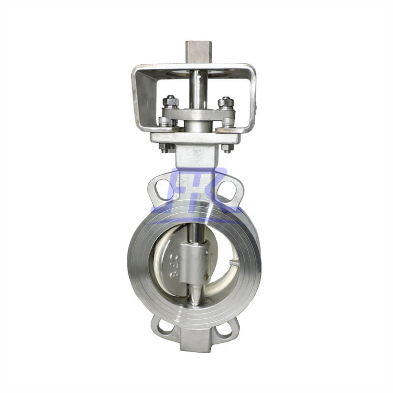 Industrial Valve Stainless Steel Frd672tc Pneumatic Wafer Type Ceramic Lined Butterfly Valve