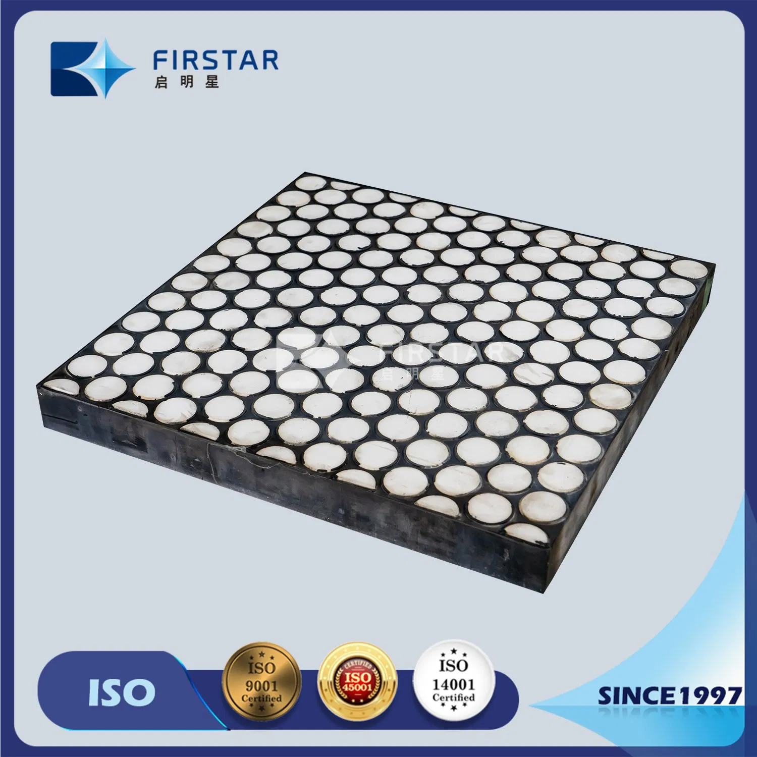 Durable Composite Rubber Ceramic Panels for Mining Applications