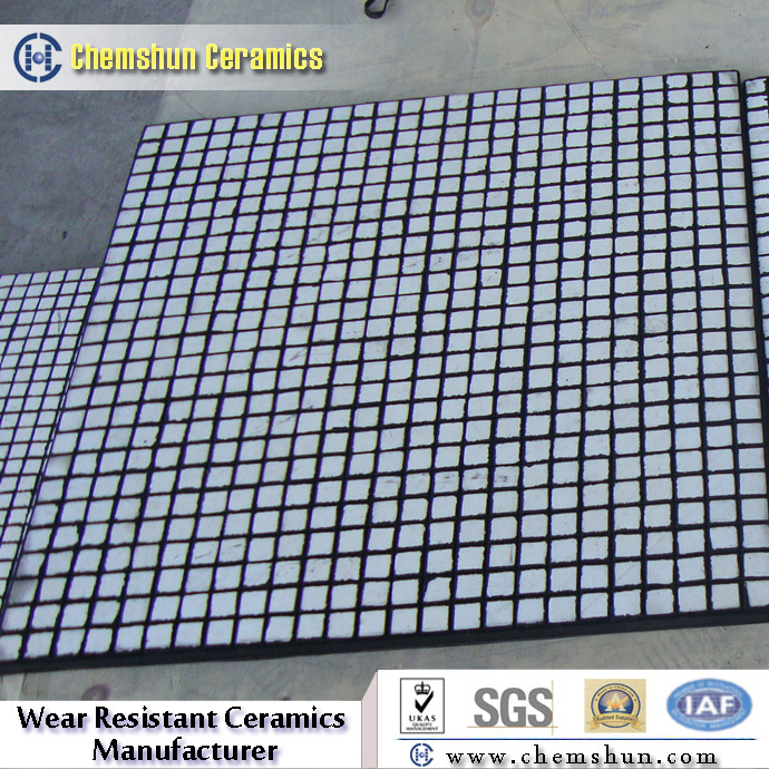 Customized Ceramic Rubber Composite Wear Liner Plate for Conveyor Chute