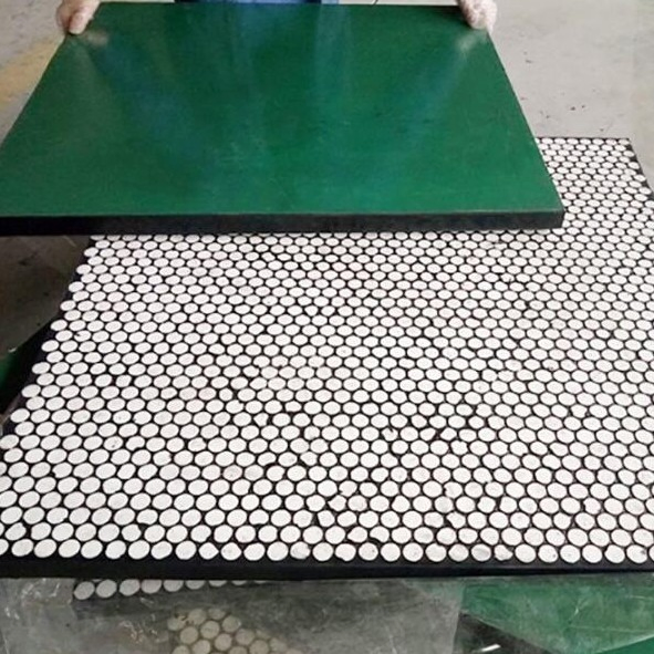 Steel Backing Plate Composite Rubber Ceramic Wear Resistant Liner