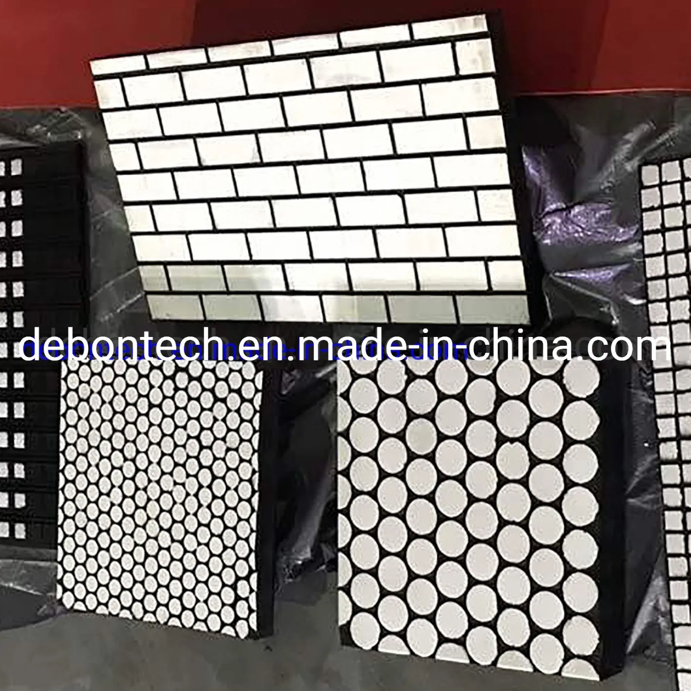 Steel Backed Composite Ceramic Wear Liners Protect Conveyor Transfer Chute