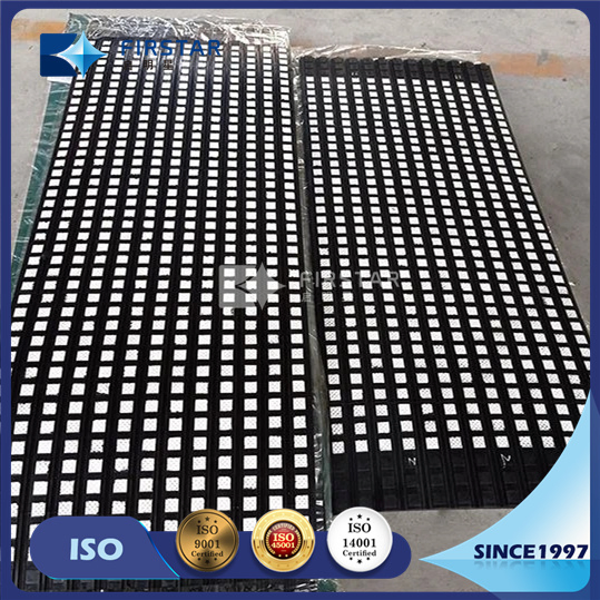 Hexagonal Ceramic Tile and Rubber Composited Plate 500*500*50mm