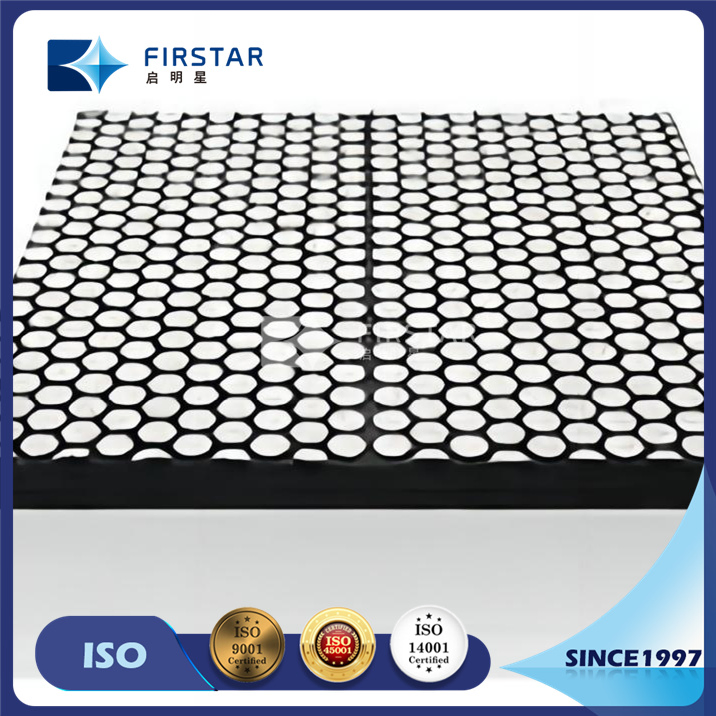 Hot Vulcanizing Ceramic Trapezoidal Cylinder Rubber Backed Liner