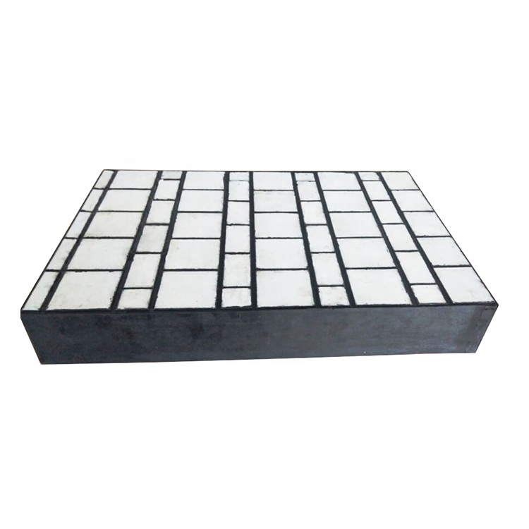Conveyor Chute Wear Liner, Steel Backed Rubber Ceramic Composite Plate