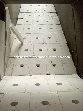 Abrasive Alumina Ceramic Liners Tile Lined Chutes as Wear Resistant Plate