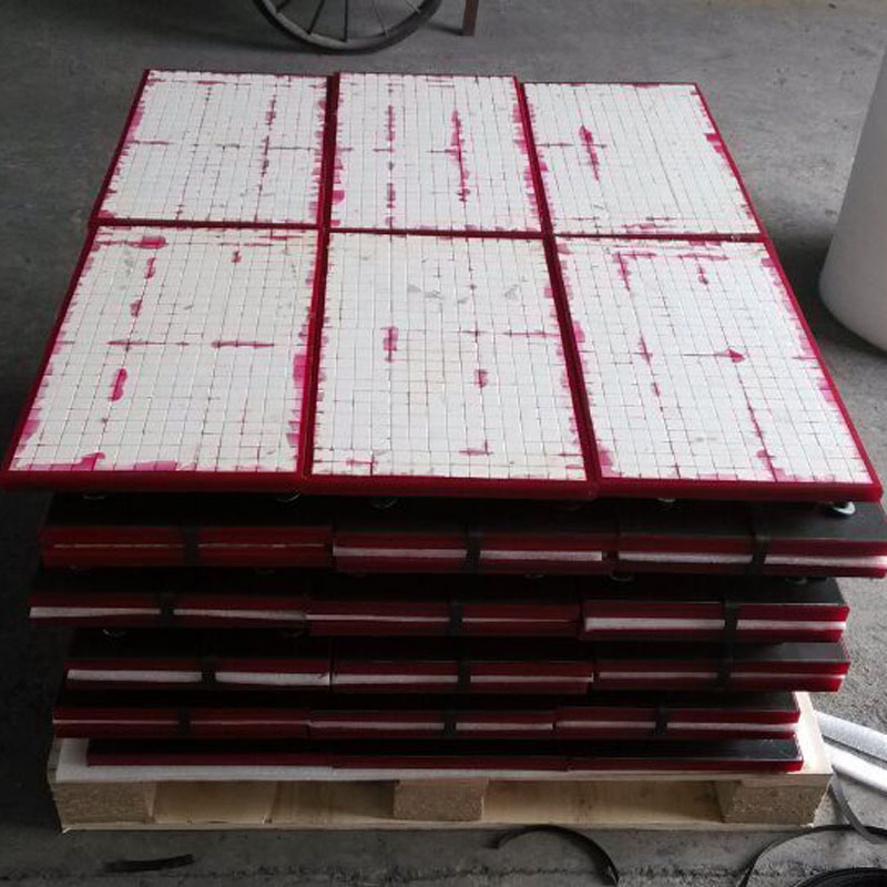 High Impact Resistant Rubber Backed Alumina Ceramic Composite Wear Liner Plate for Chute