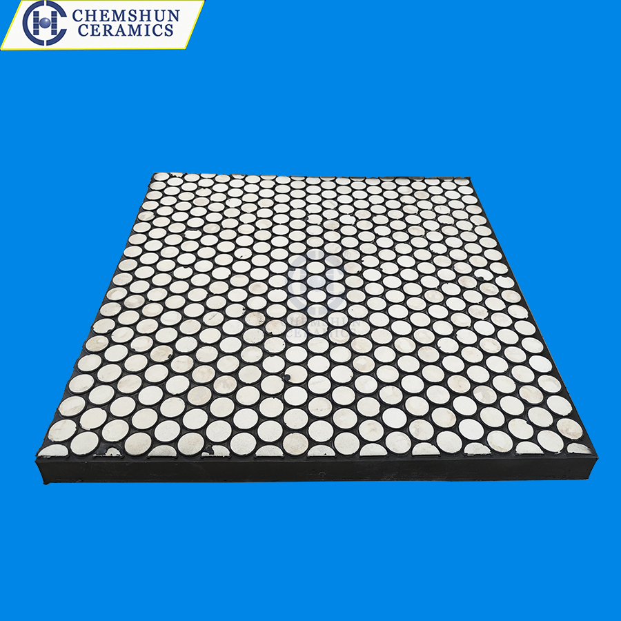 Wear Resistant Alumina Rubber Ceramic Plate as Wear Ceramic Liner