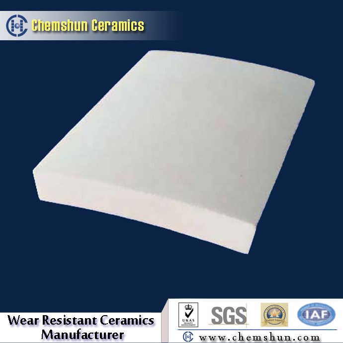 Curved Alumina Cerami Wear Tile Lined Pipe
