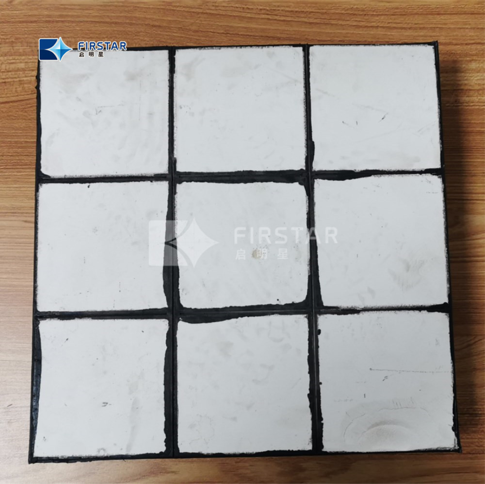Three-in-One Steel Backed Ceramic Rubber Composite Plates for Wear Resistance