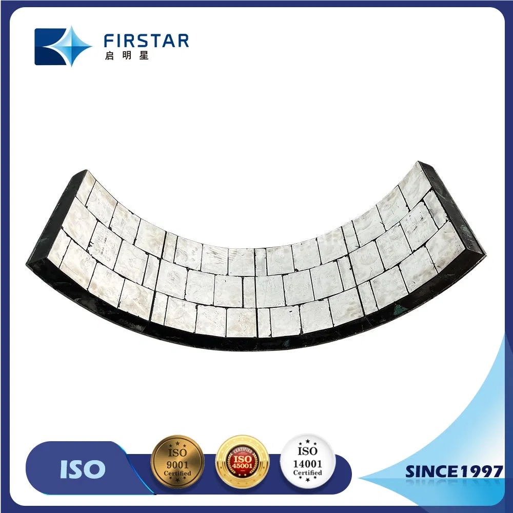 Zibo Factory Zirconia Alumina Ceramic Plates Rubber Composites Steel Wear Liner