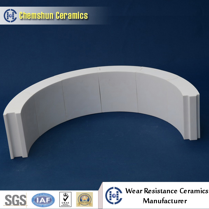 Industry Ceramic Wear Resistant Cone Tiles (150*50/46*25 mm)